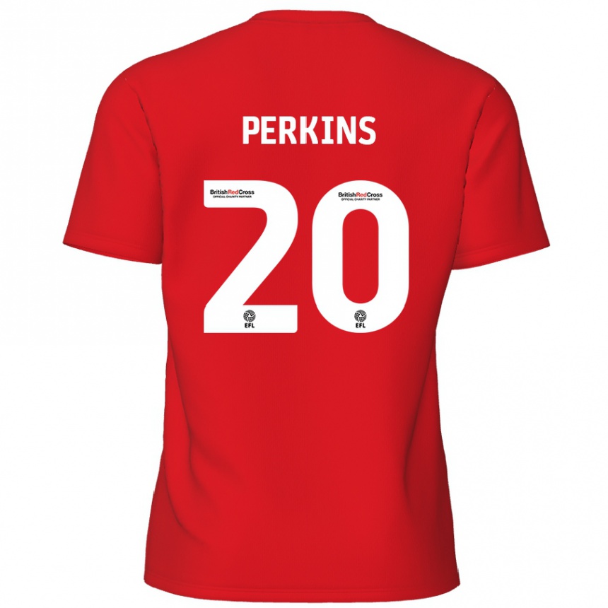 Vaikiškas Sonny Perkins #20 Raudona Namų Marškinėliai 2024/25 T-Shirt