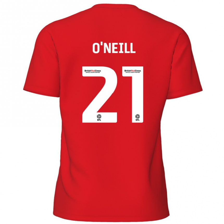 Vaikiškas Ollie O'neill #21 Raudona Namų Marškinėliai 2024/25 T-Shirt