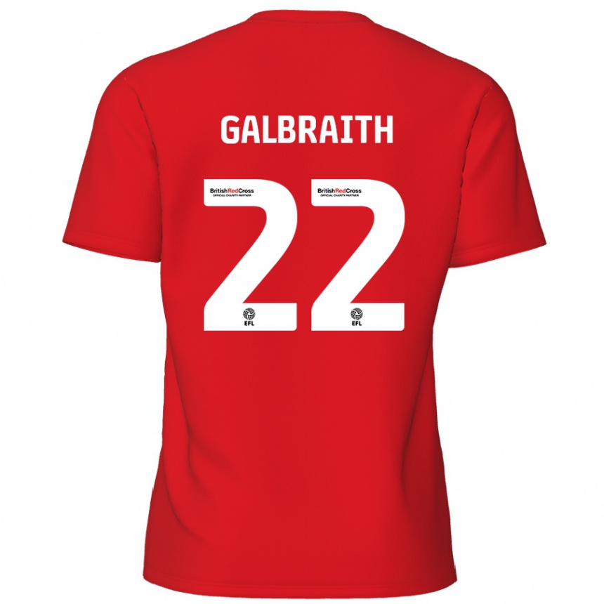 Vaikiškas Ethan Galbraith #22 Raudona Namų Marškinėliai 2024/25 T-Shirt