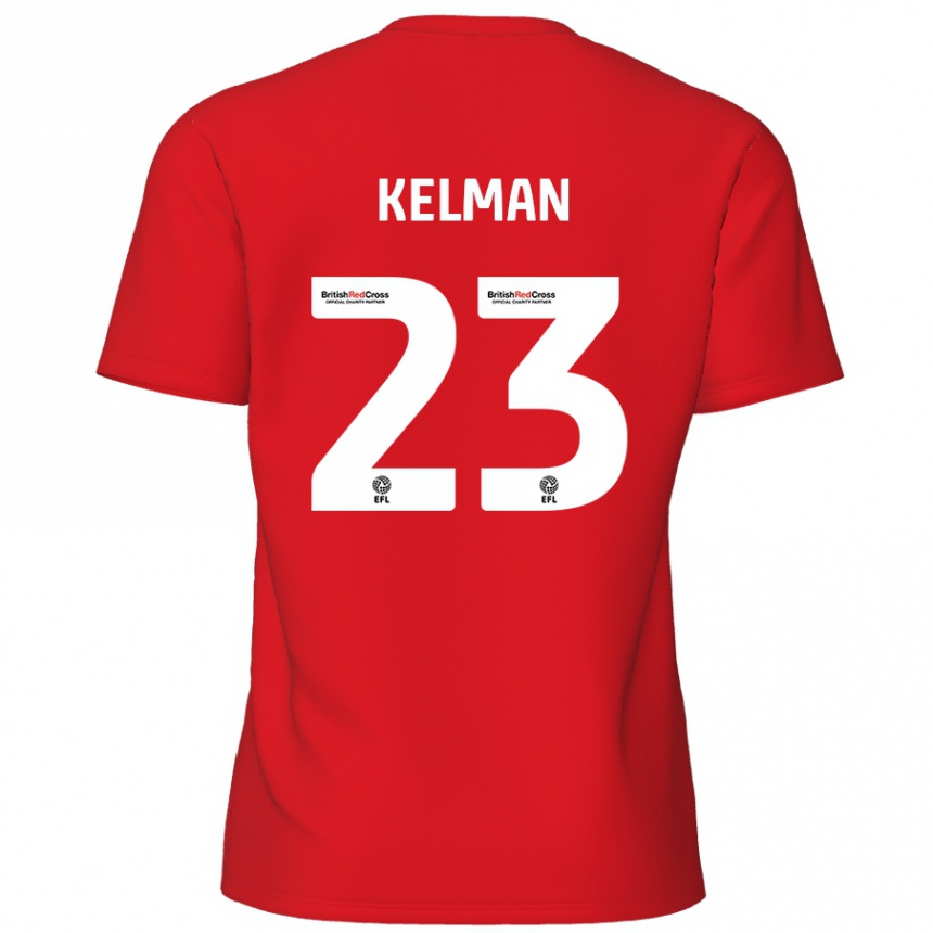 Vaikiškas Charlie Kelman #23 Raudona Namų Marškinėliai 2024/25 T-Shirt