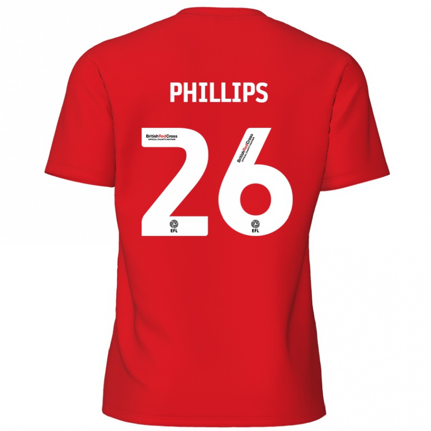 Vaikiškas Noah Phillips #26 Raudona Namų Marškinėliai 2024/25 T-Shirt