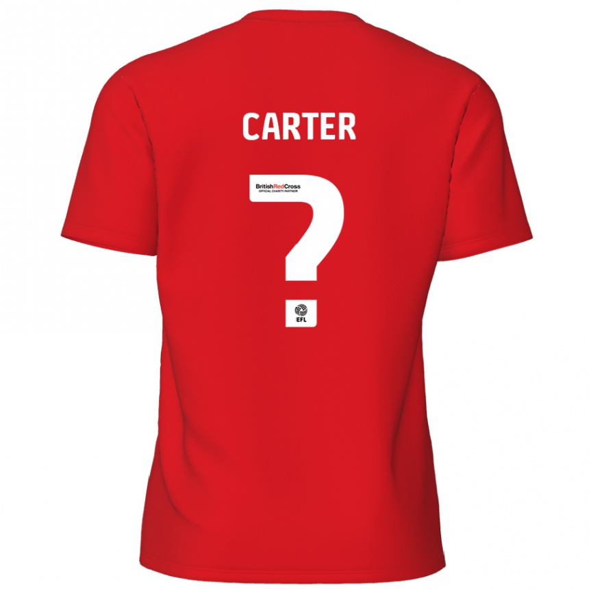 Vaikiškas Dan Carter #0 Raudona Namų Marškinėliai 2024/25 T-Shirt