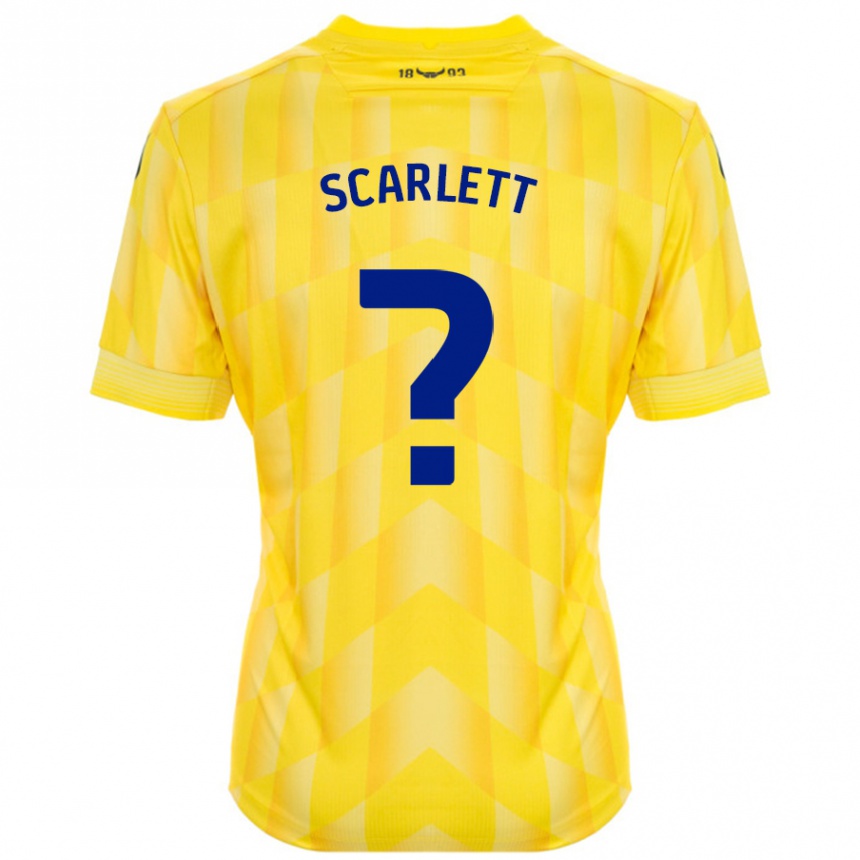 Vaikiškas Dane Scarlett #0 Geltona Namų Marškinėliai 2024/25 T-Shirt