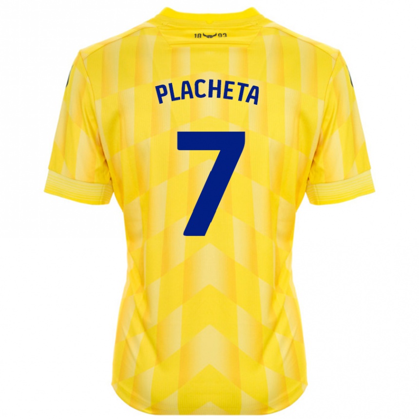 Vaikiškas Przemyslaw Placheta #7 Geltona Namų Marškinėliai 2024/25 T-Shirt