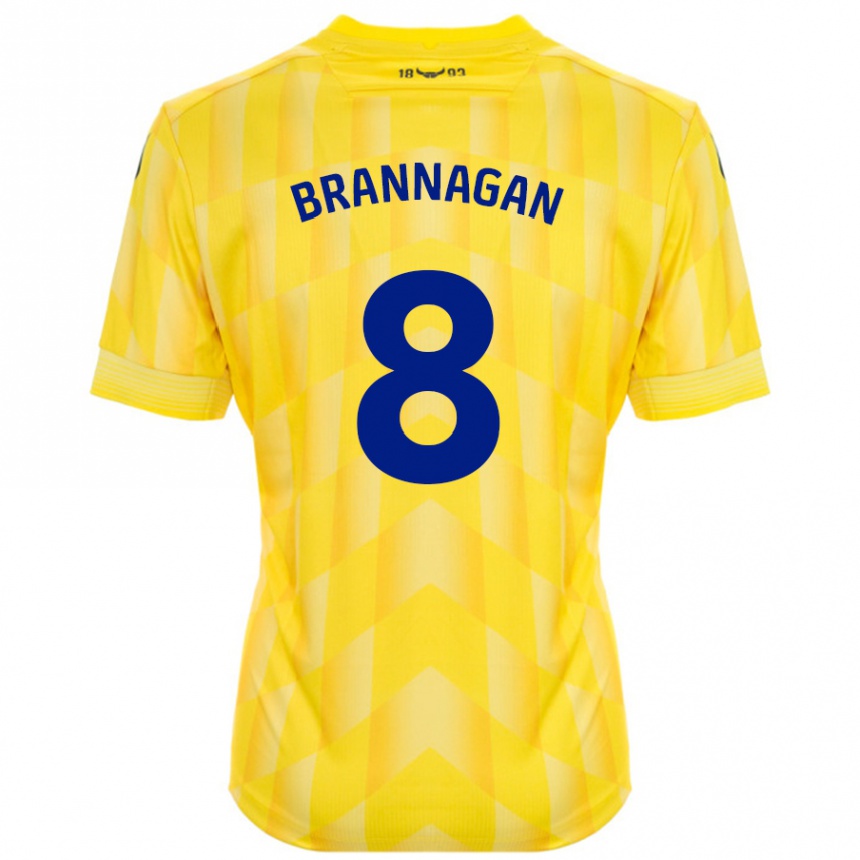 Vaikiškas Cameron Brannagan #8 Geltona Namų Marškinėliai 2024/25 T-Shirt