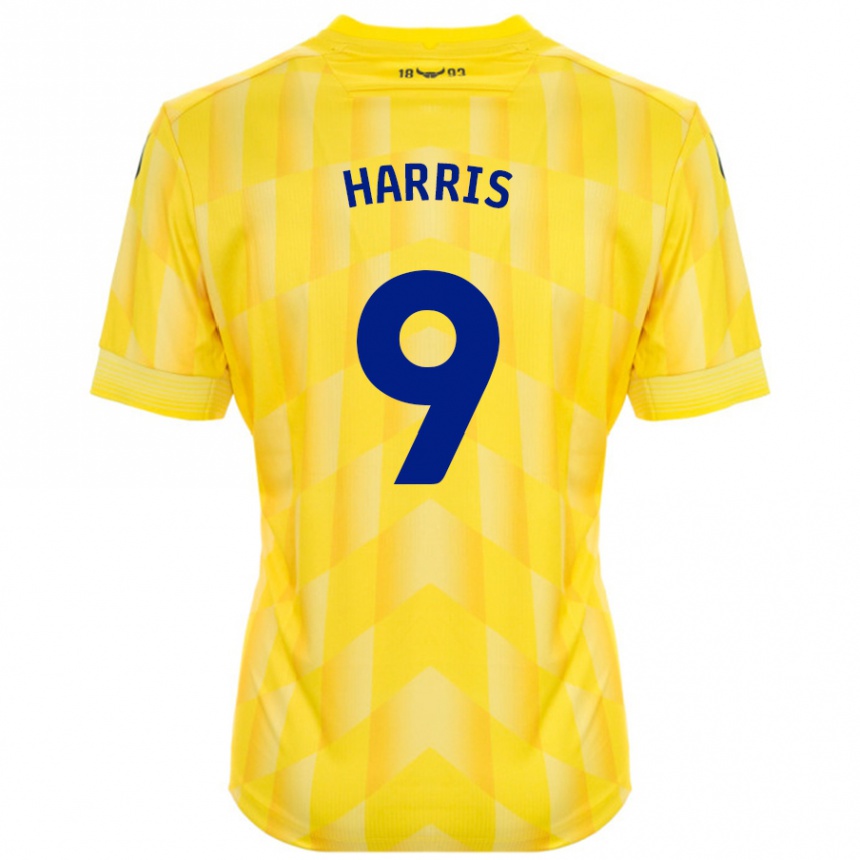 Vaikiškas Mark Harris #9 Geltona Namų Marškinėliai 2024/25 T-Shirt