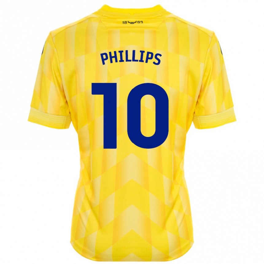 Vaikiškas Matt Phillips #10 Geltona Namų Marškinėliai 2024/25 T-Shirt