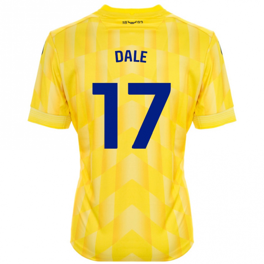 Vaikiškas Owen Dale #17 Geltona Namų Marškinėliai 2024/25 T-Shirt