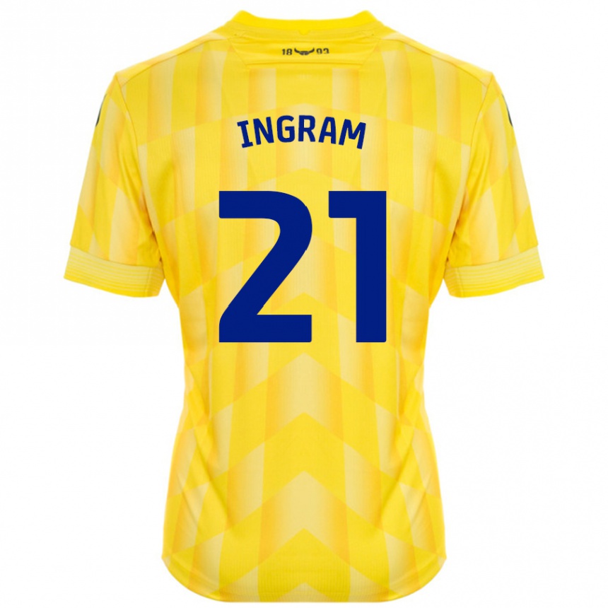 Vaikiškas Matt Ingram #21 Geltona Namų Marškinėliai 2024/25 T-Shirt