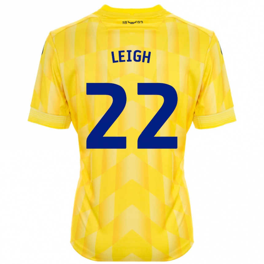 Vaikiškas Greg Leigh #22 Geltona Namų Marškinėliai 2024/25 T-Shirt