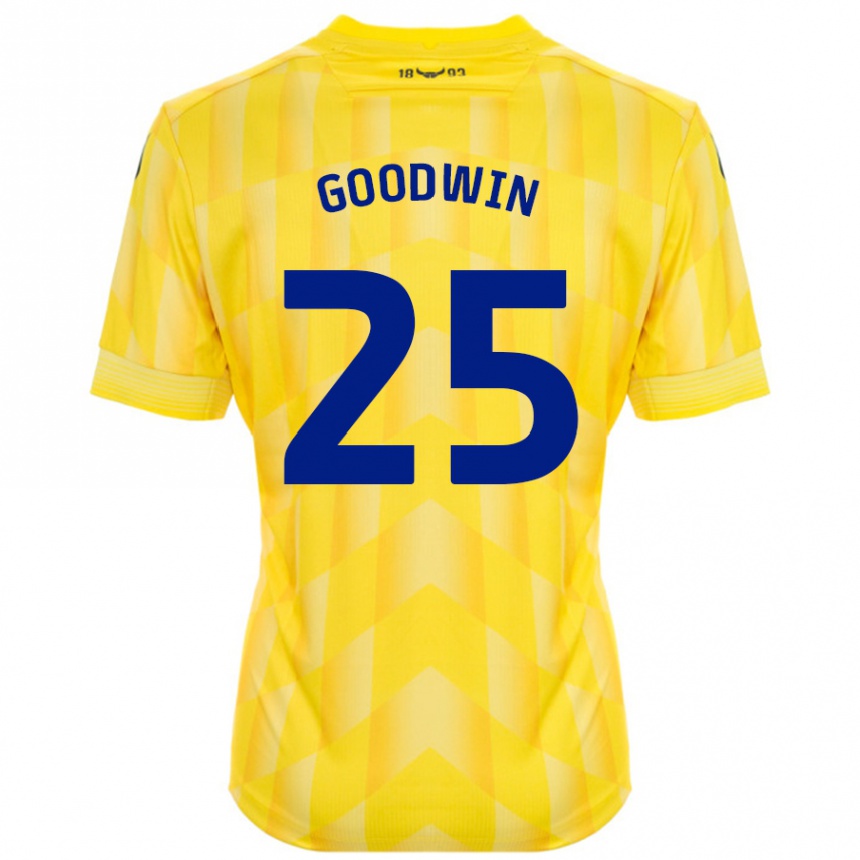 Vaikiškas Will Goodwin #25 Geltona Namų Marškinėliai 2024/25 T-Shirt