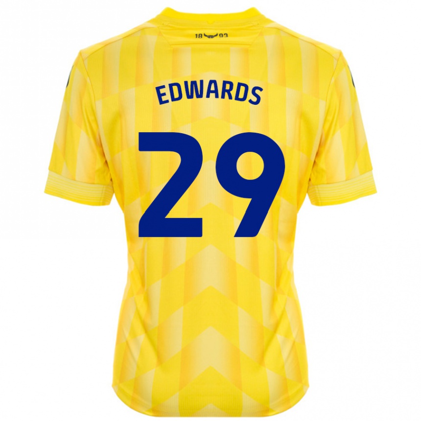 Vaikiškas Kyle Edwards #29 Geltona Namų Marškinėliai 2024/25 T-Shirt