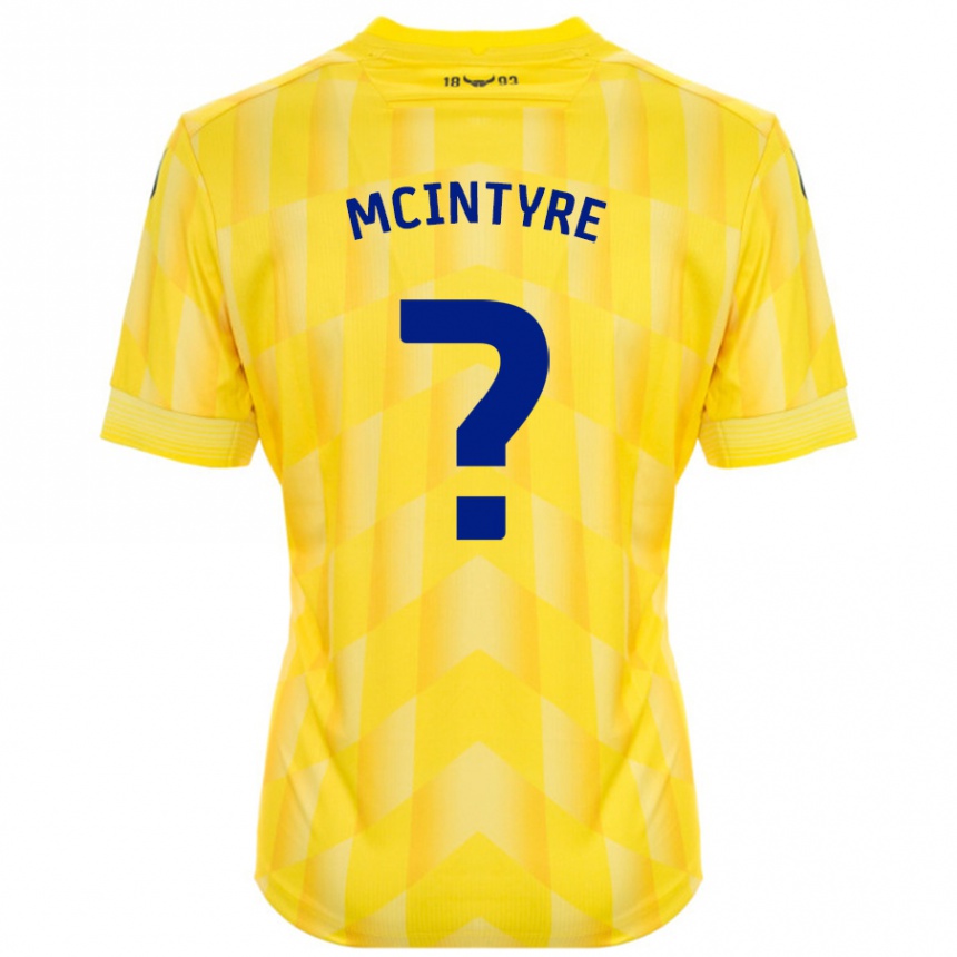 Vaikiškas Richard Mcintyre #0 Geltona Namų Marškinėliai 2024/25 T-Shirt