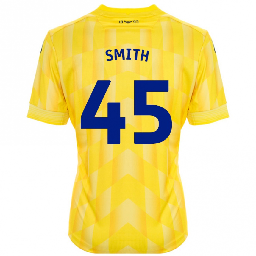 Vaikiškas Max Smith #45 Geltona Namų Marškinėliai 2024/25 T-Shirt