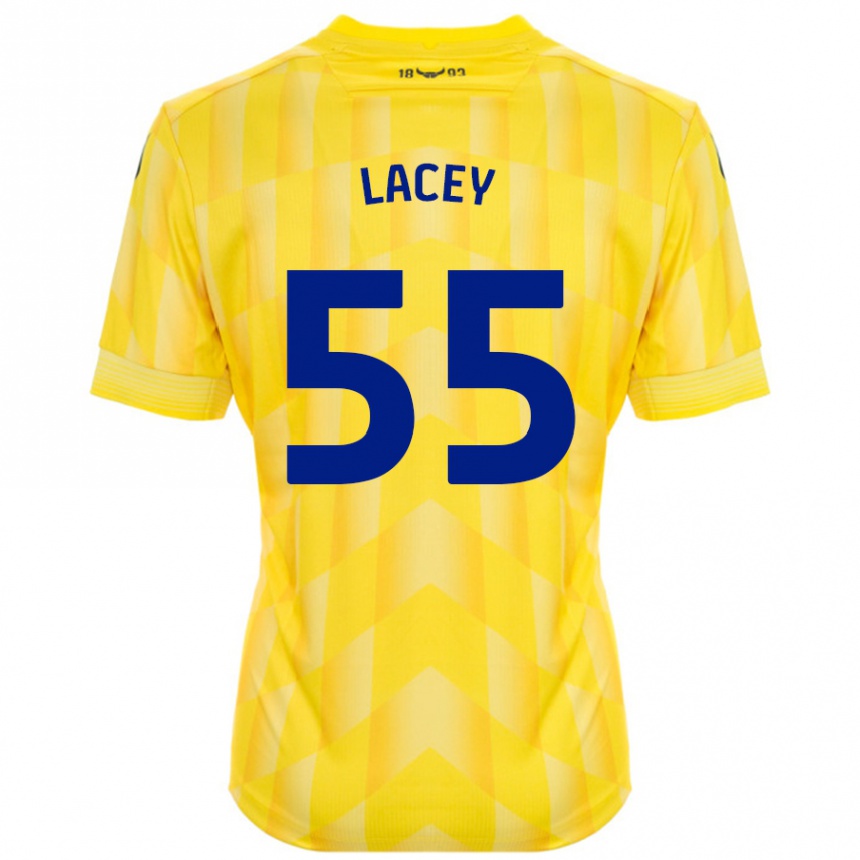 Vaikiškas Aaron Lacey #55 Geltona Namų Marškinėliai 2024/25 T-Shirt