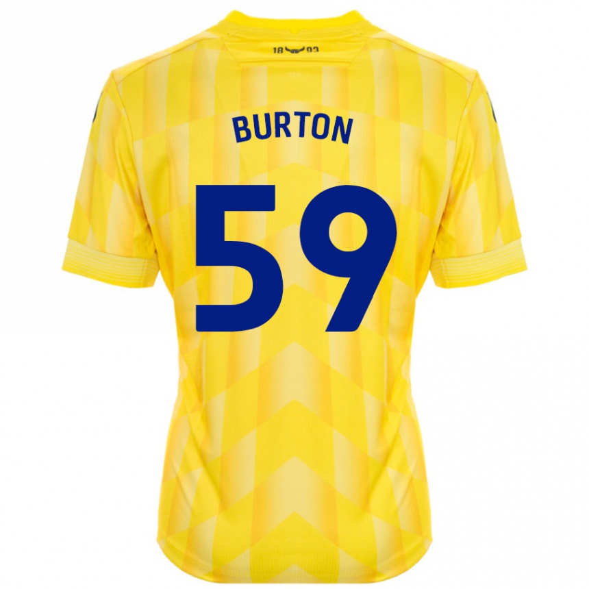 Vaikiškas Kasway Burton #59 Geltona Namų Marškinėliai 2024/25 T-Shirt