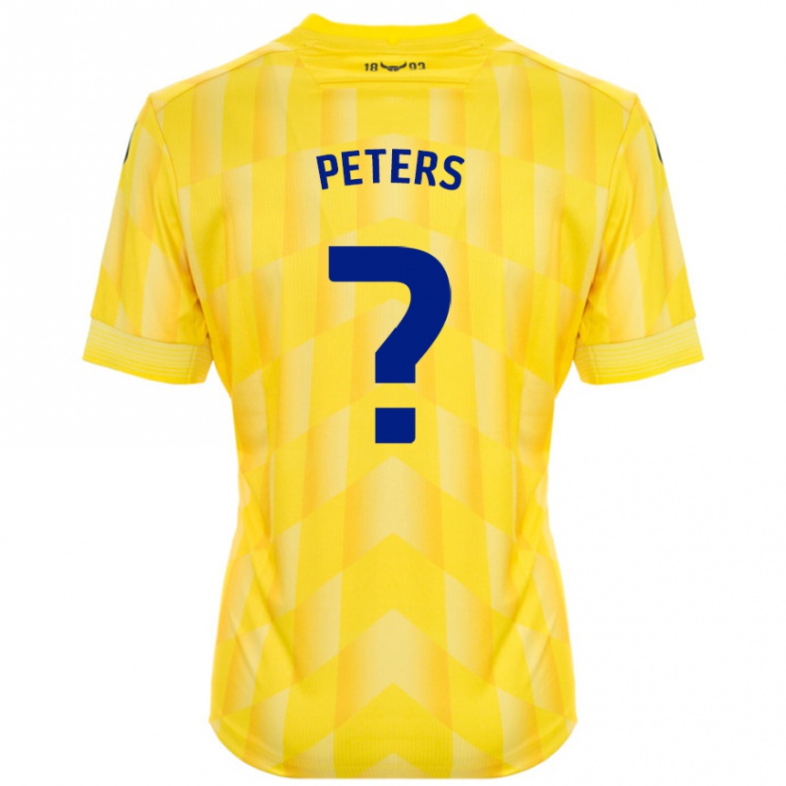 Vaikiškas Molly Peters #0 Geltona Namų Marškinėliai 2024/25 T-Shirt