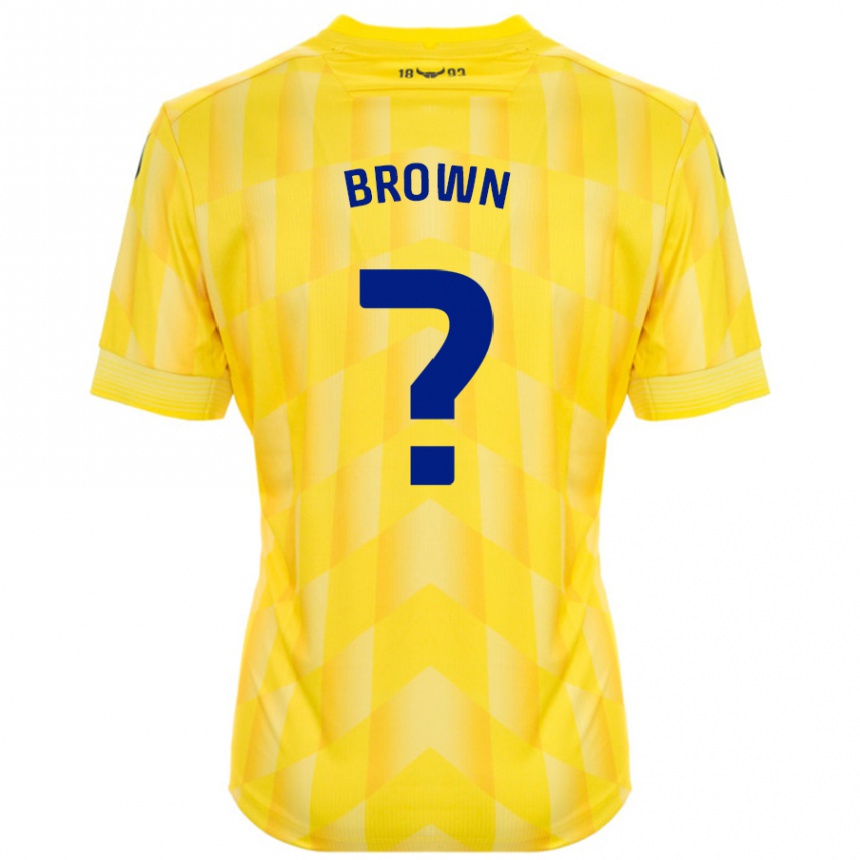 Vaikiškas Georgia Brown #0 Geltona Namų Marškinėliai 2024/25 T-Shirt