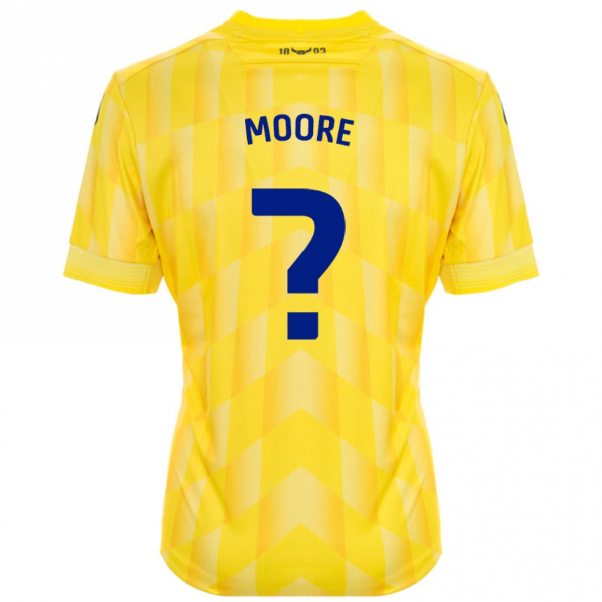 Vaikiškas Brogan Moore #0 Geltona Namų Marškinėliai 2024/25 T-Shirt