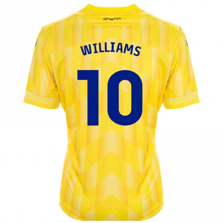 Vaikiškas Cheryl Williams #10 Geltona Namų Marškinėliai 2024/25 T-Shirt