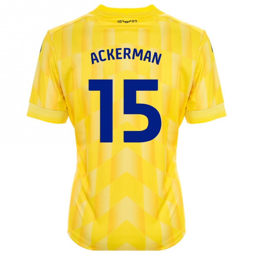 Vaikiškas Daisy Ackerman #15 Geltona Namų Marškinėliai 2024/25 T-Shirt