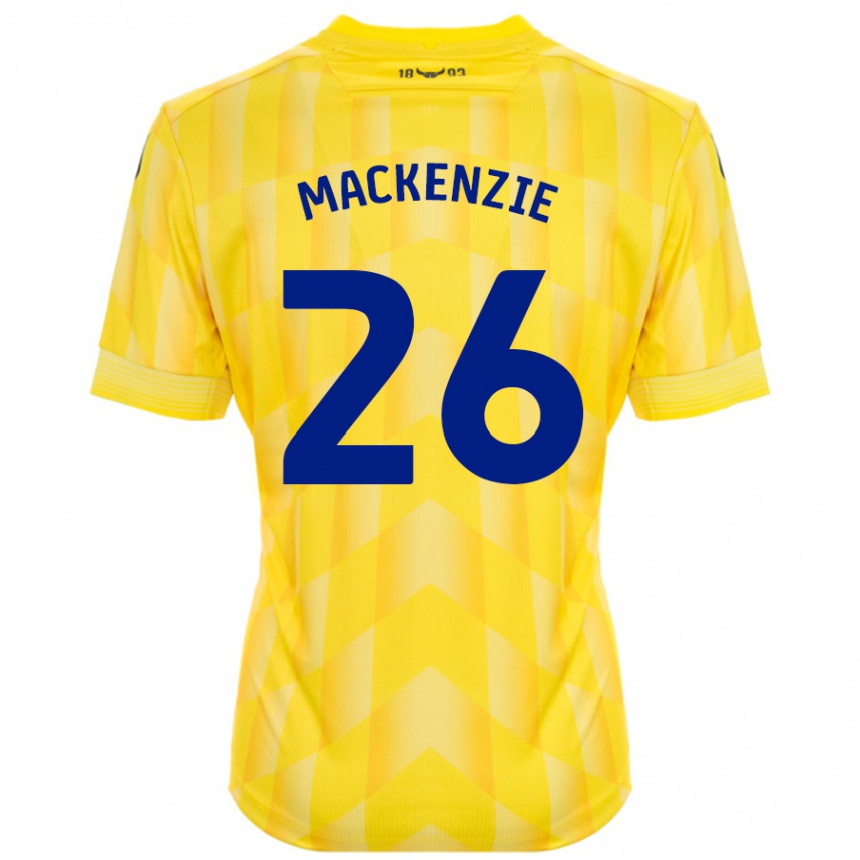 Vaikiškas Hannah Mackenzie #26 Geltona Namų Marškinėliai 2024/25 T-Shirt