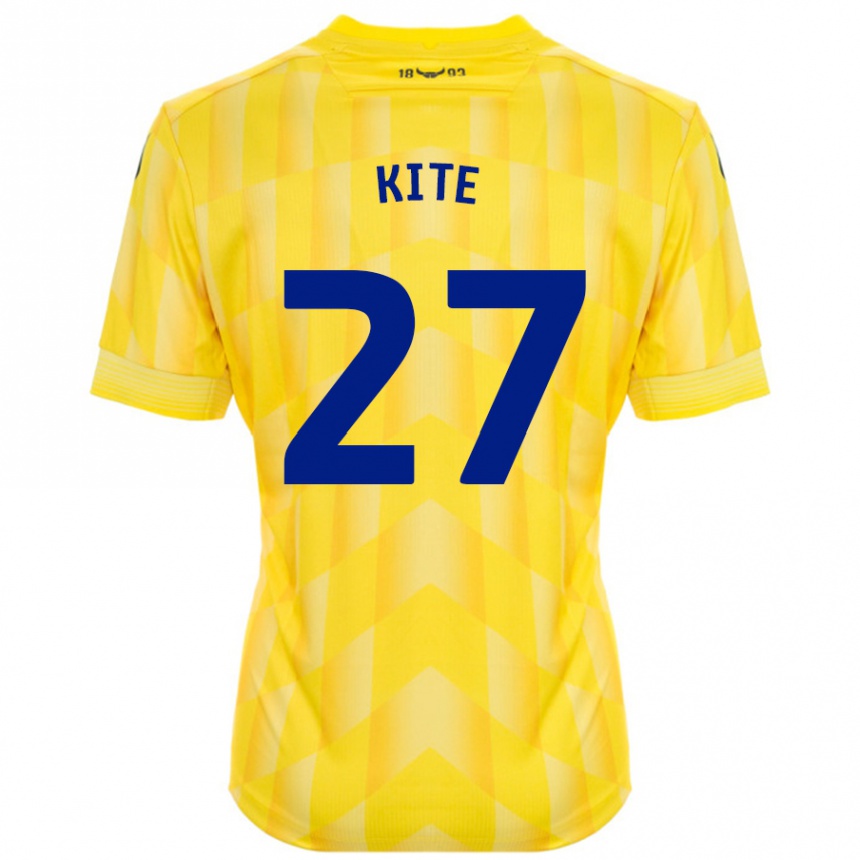 Vaikiškas Rose Kite #27 Geltona Namų Marškinėliai 2024/25 T-Shirt