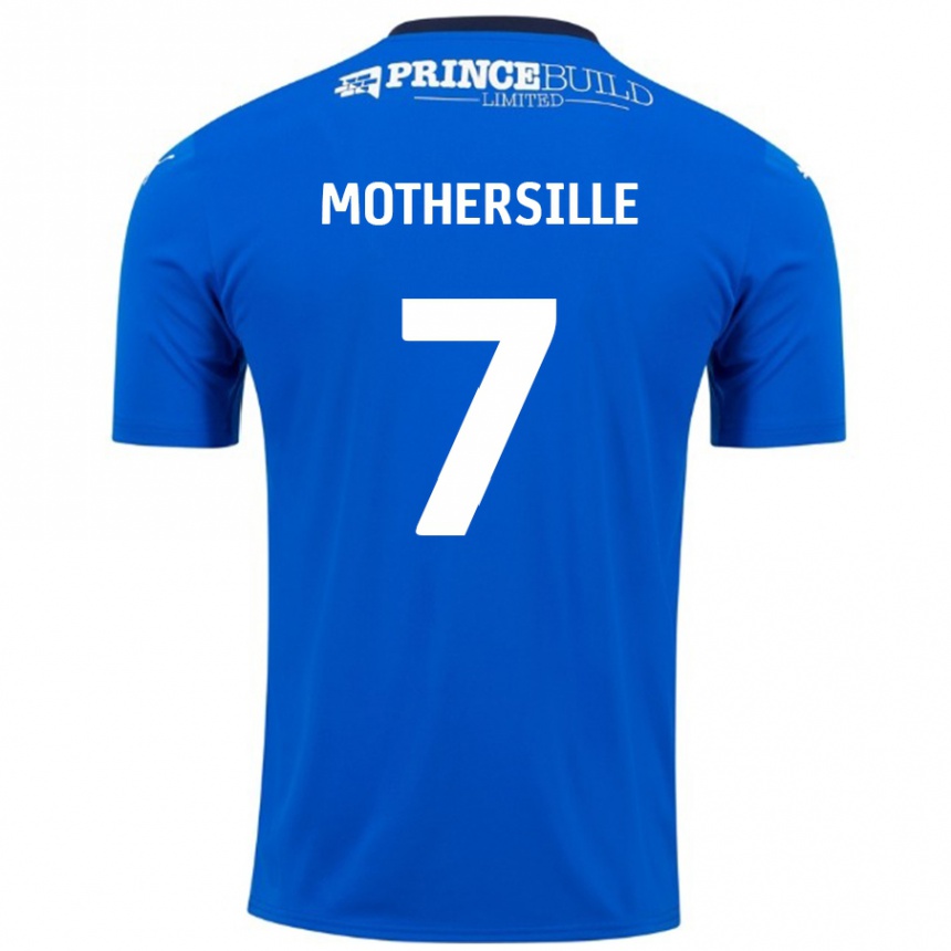 Vaikiškas Malik Mothersille #7 Mėlyna Balta Namų Marškinėliai 2024/25 T-Shirt