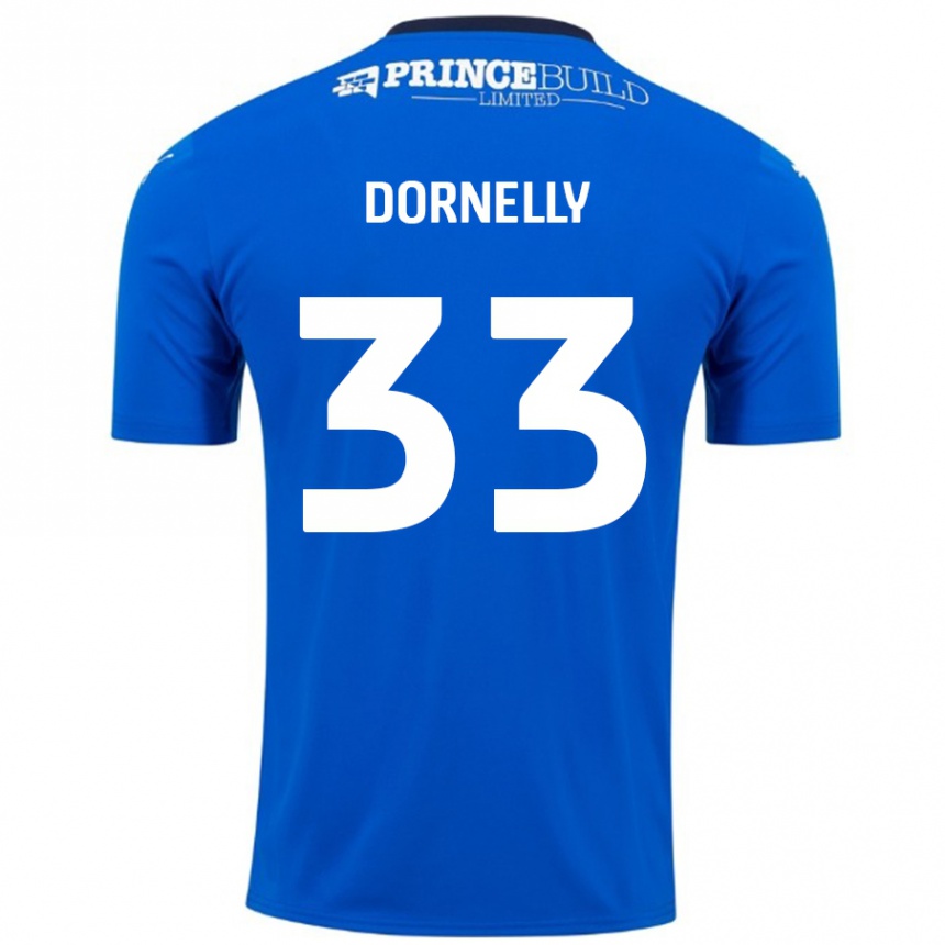 Vaikiškas James Dornelly #33 Mėlyna Balta Namų Marškinėliai 2024/25 T-Shirt