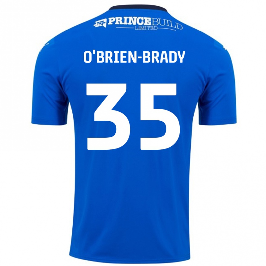 Vaikiškas Donay O'brien-Brady #35 Mėlyna Balta Namų Marškinėliai 2024/25 T-Shirt