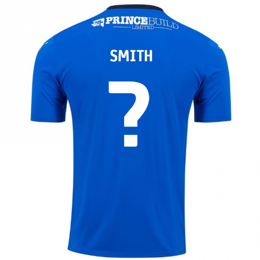 Vaikiškas Bastian Smith #0 Mėlyna Balta Namų Marškinėliai 2024/25 T-Shirt