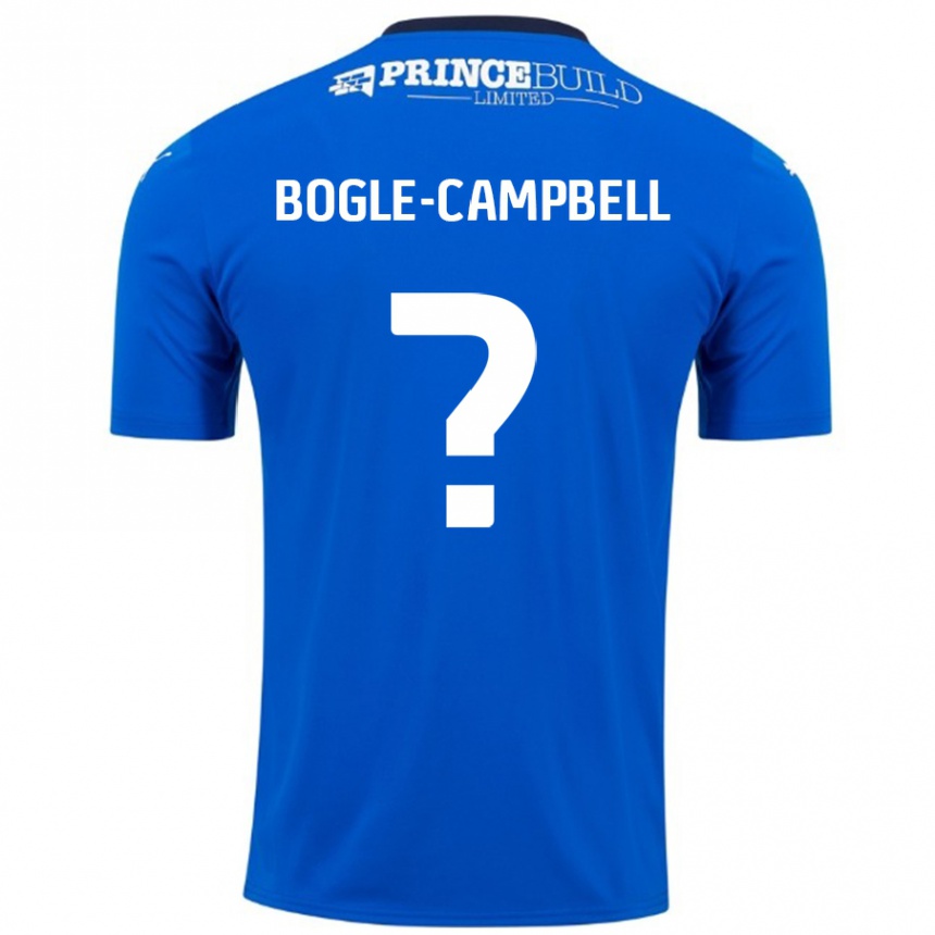 Vaikiškas Ma'kel Bogle-Campbell #0 Mėlyna Balta Namų Marškinėliai 2024/25 T-Shirt