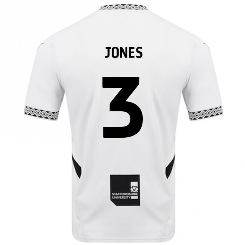 Vaikiškas Dan Jones #3 Baltas Namų Marškinėliai 2024/25 T-Shirt