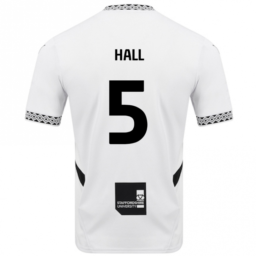 Vaikiškas Connor Hall #5 Baltas Namų Marškinėliai 2024/25 T-Shirt