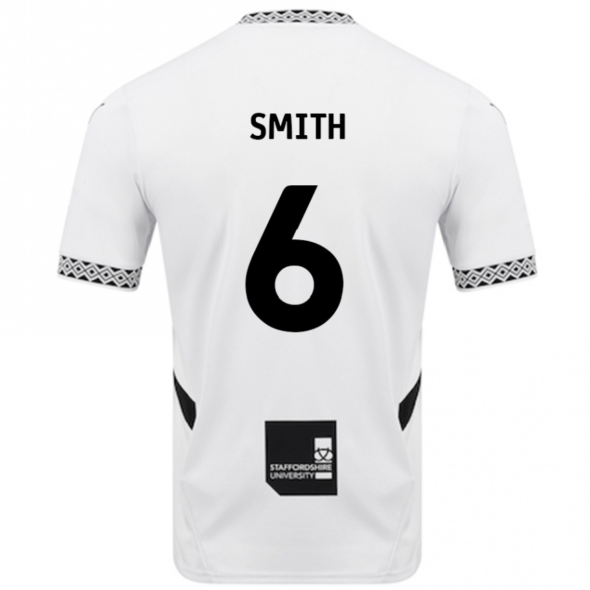 Vaikiškas Nathan Smith #6 Baltas Namų Marškinėliai 2024/25 T-Shirt