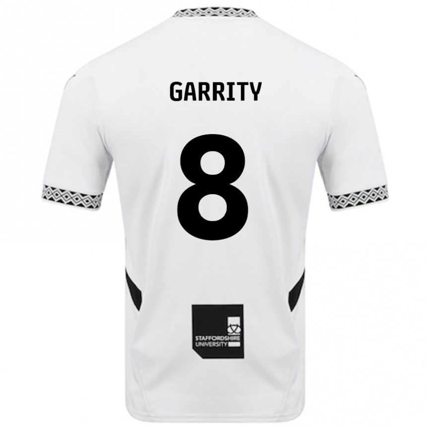 Vaikiškas Ben Garrity #8 Baltas Namų Marškinėliai 2024/25 T-Shirt