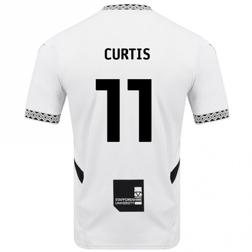 Vaikiškas Ronan Curtis #11 Baltas Namų Marškinėliai 2024/25 T-Shirt