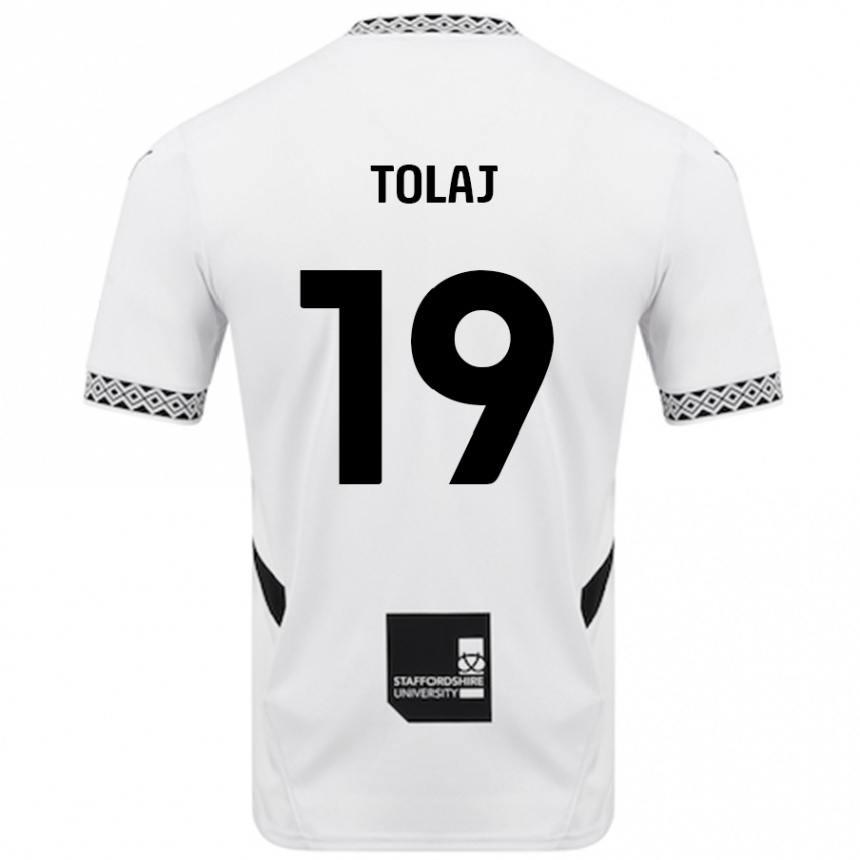 Vaikiškas Lorent Tolaj #19 Baltas Namų Marškinėliai 2024/25 T-Shirt