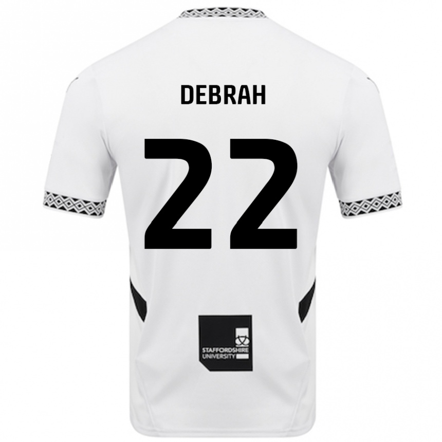 Vaikiškas Jesse Debrah #22 Baltas Namų Marškinėliai 2024/25 T-Shirt