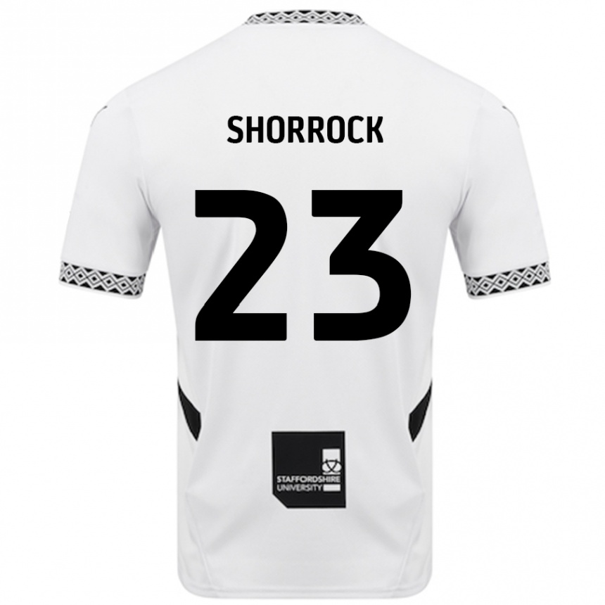 Vaikiškas Jack Shorrock #23 Baltas Namų Marškinėliai 2024/25 T-Shirt