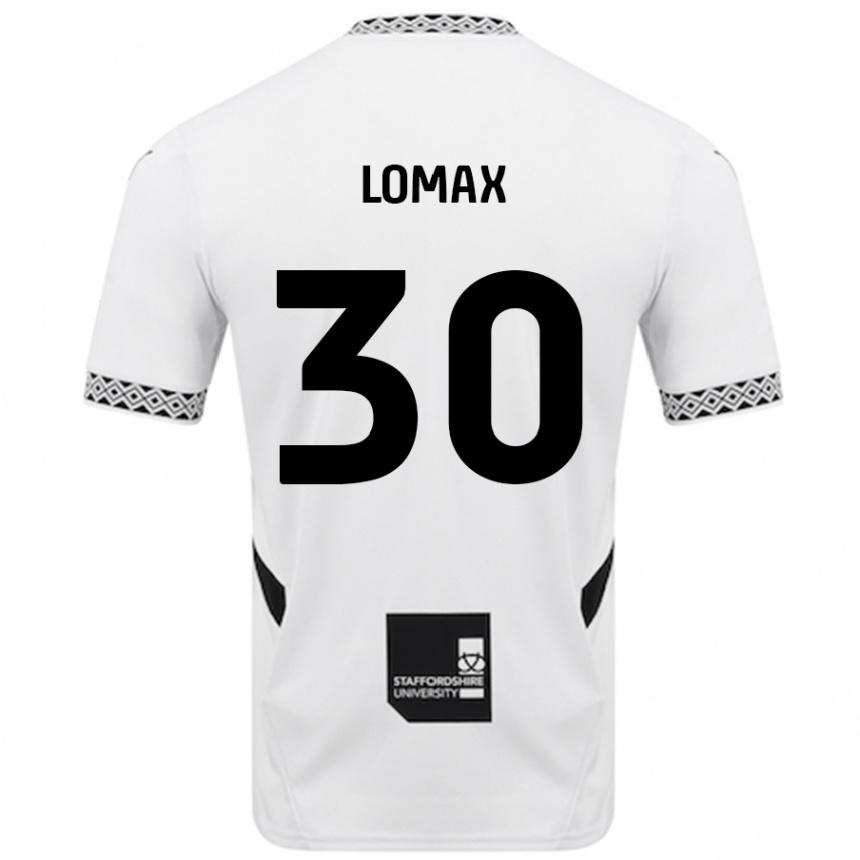 Vaikiškas Ben Lomax #30 Baltas Namų Marškinėliai 2024/25 T-Shirt