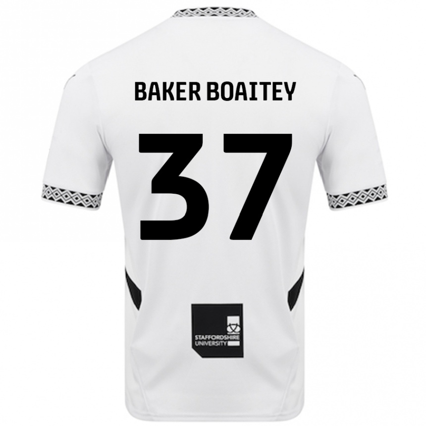 Vaikiškas Benicio Baker-Boaitey #37 Baltas Namų Marškinėliai 2024/25 T-Shirt