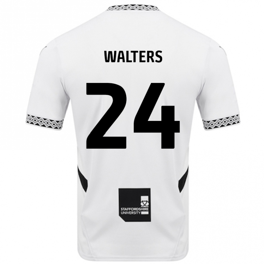 Vaikiškas Rhys Walters #24 Baltas Namų Marškinėliai 2024/25 T-Shirt