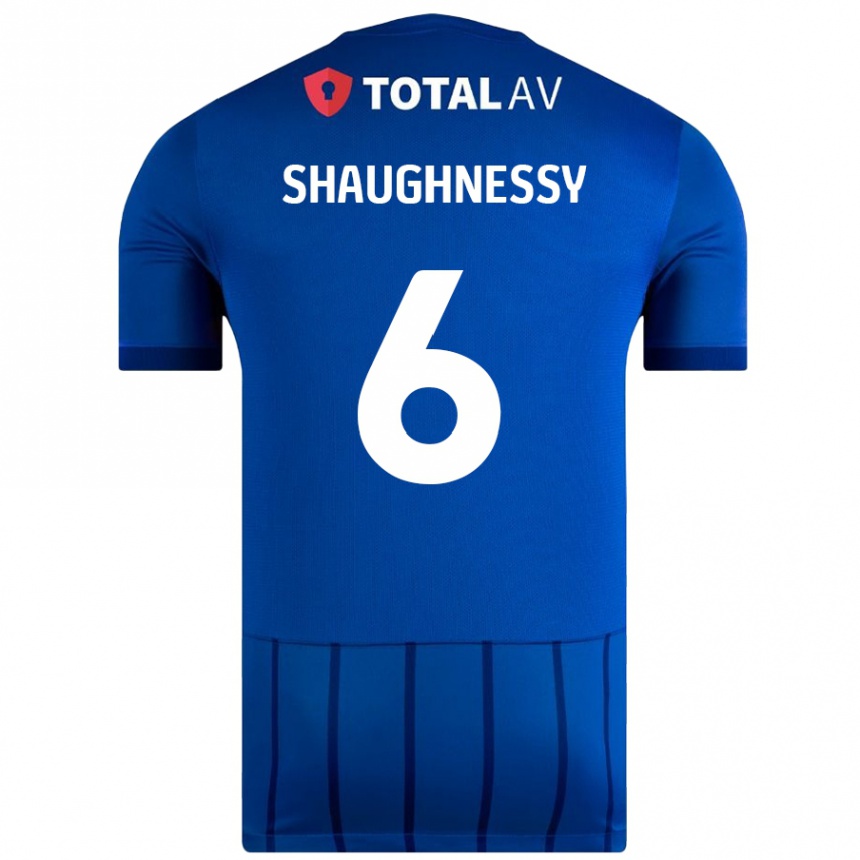 Vaikiškas Conor Shaughnessy #6 Mėlyna Namų Marškinėliai 2024/25 T-Shirt