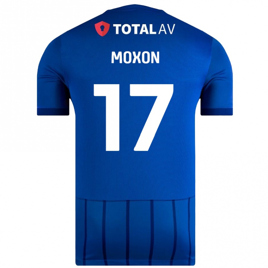 Vaikiškas Owen Moxon #17 Mėlyna Namų Marškinėliai 2024/25 T-Shirt