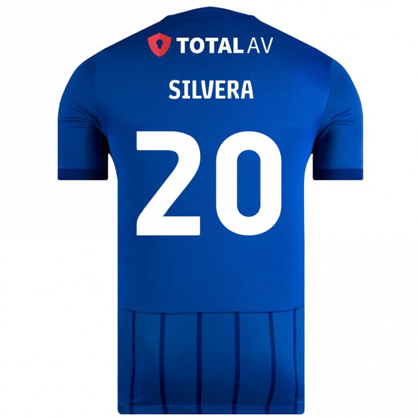 Vaikiškas Sam Silvera #20 Mėlyna Namų Marškinėliai 2024/25 T-Shirt