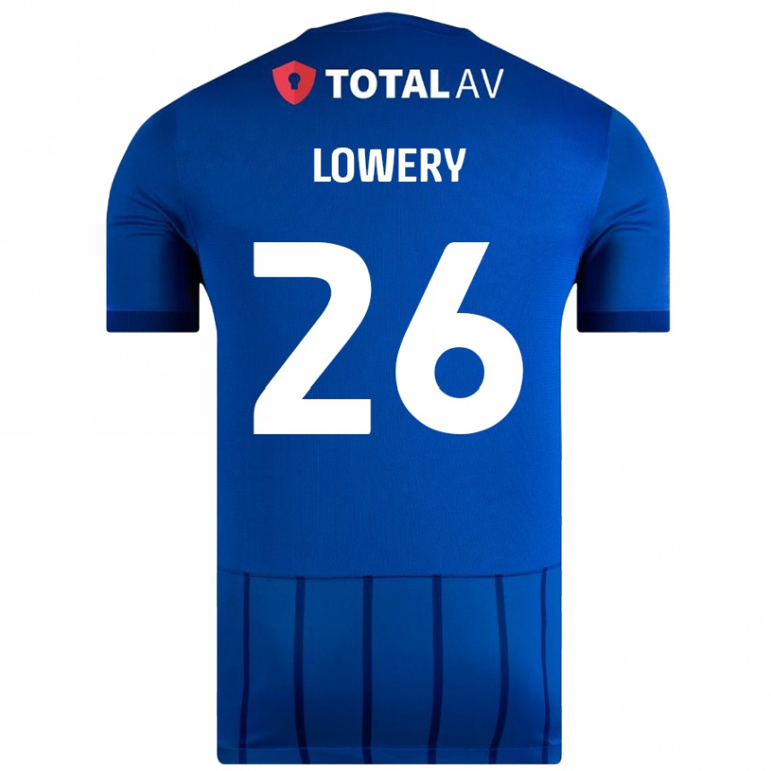 Vaikiškas Tom Lowery #26 Mėlyna Namų Marškinėliai 2024/25 T-Shirt