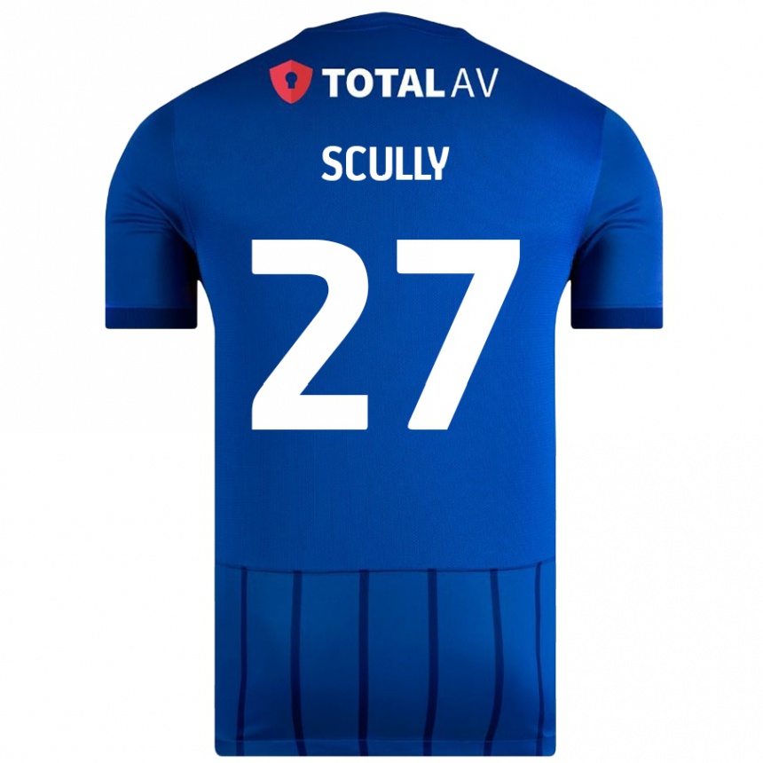 Vaikiškas Anthony Scully #27 Mėlyna Namų Marškinėliai 2024/25 T-Shirt