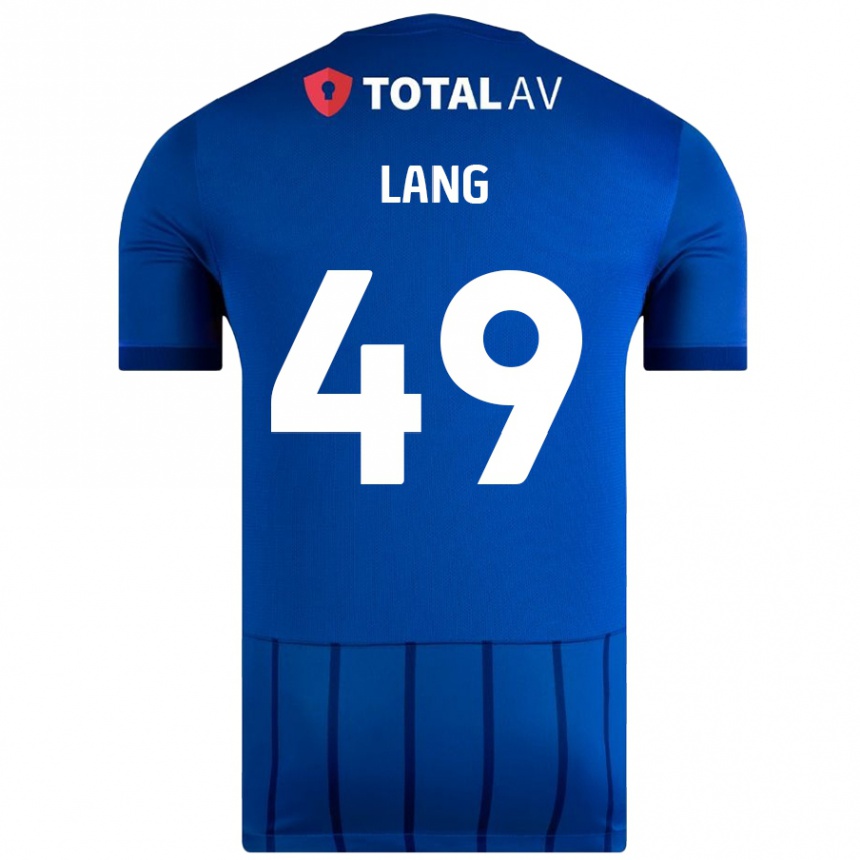 Vaikiškas Callum Lang #49 Mėlyna Namų Marškinėliai 2024/25 T-Shirt