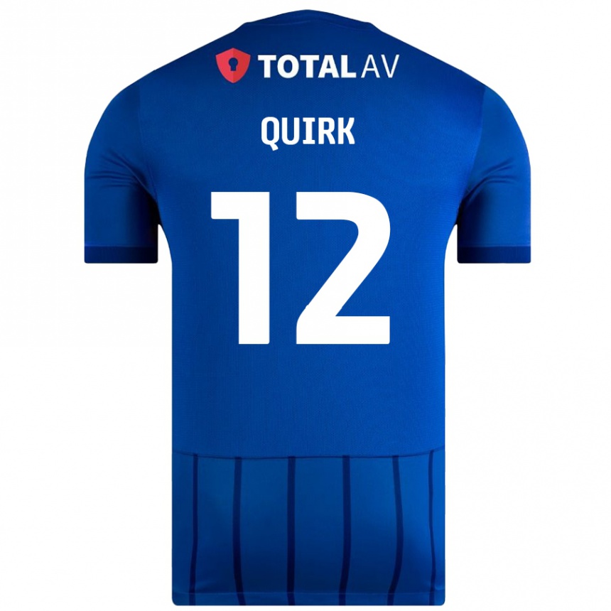 Vaikiškas Sophie Quirk #12 Mėlyna Namų Marškinėliai 2024/25 T-Shirt